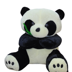 Soft Toy - Big Panda with Leaves