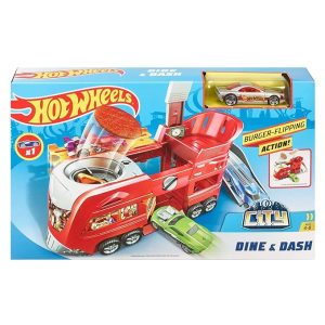 Hot Wheels Dine & Dash Playset, Action Car or Vehicles, 1 Car for Kids 4 Years Old & Older