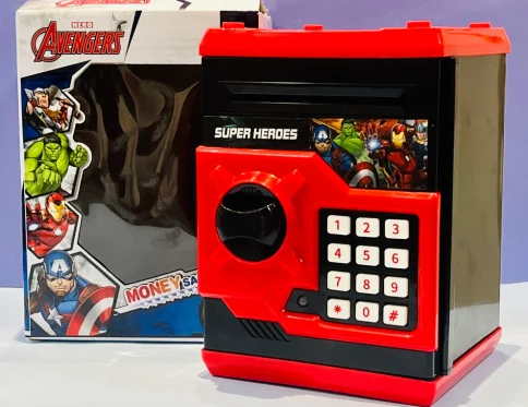 Superhero Avengers Electronic Piggy Bank for Kids with Password,Coin Collector for Boys & Girls