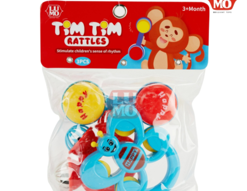 Tim Tim Rattles – 3 Pcs 3+ Month