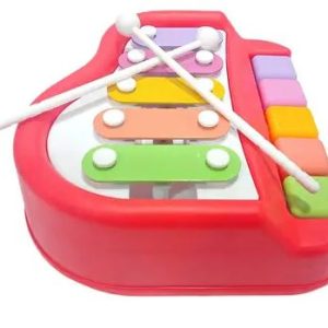 BEAUTIFUL MELODY XYLOPHONE WITH KEYBOARD 18M+ (Multicolor- Red)