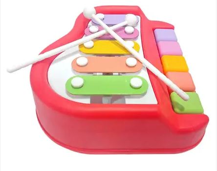 BEAUTIFUL MELODY XYLOPHONE WITH KEYBOARD 18M+ (Multicolor- Red)