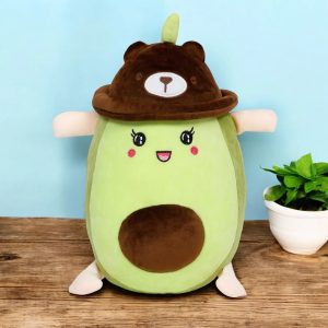 Avacado Soft Toy Small with Brown Cap